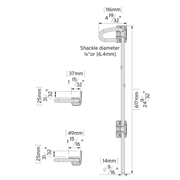 CAD_-_QB_24_Inch_for_Metal_Gates_-_QB124_600x