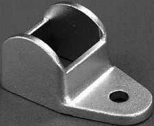 Vertical Aluminium Fence Bracket - Single Fixing Hole