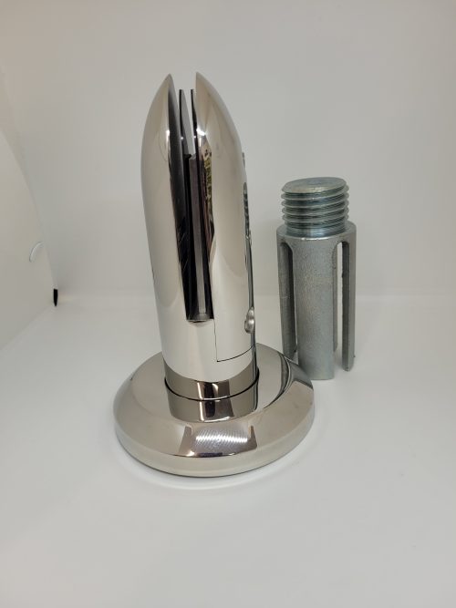 'No holes' glass spigot - bullet style (core drill)
