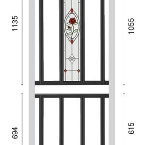 Panel 62AB With Glass Inserts