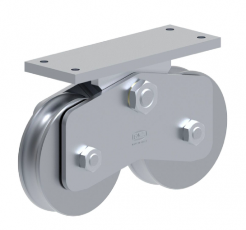Galvanised Double U Groove Wheel
