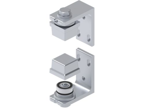 Hinges with Roller Bearing and Plate - 40mm Profile