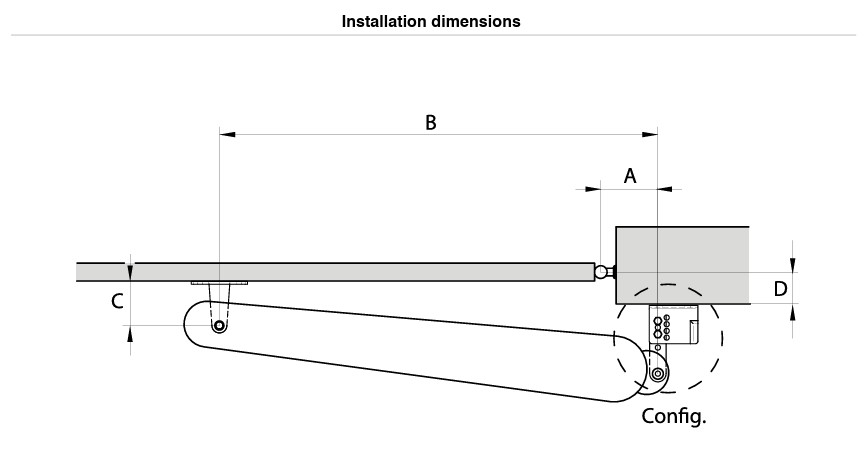 DEA-STING Installation Dimensions
